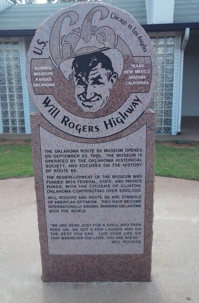 Will Rogers at the 66 Museum in Clinton, Oklahoma by Buzze A. Long