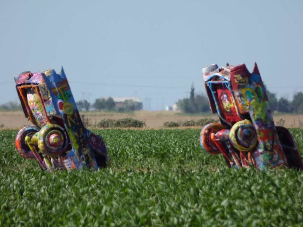 Fins Are Fine at the Cadillac Ranch on Route 66