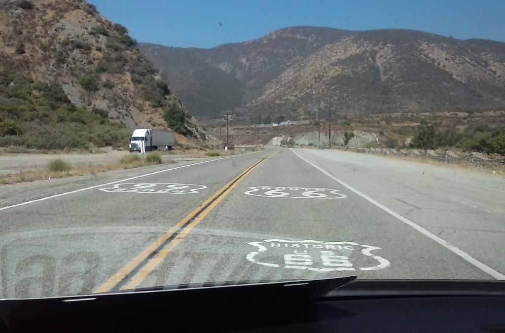 The Mother Road Meanders Down The Canyon, Wrightwood, CA